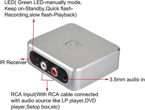 Sound Capturing Card Recorder Analog Music Digitizer VCD Player to Card USB Disk MP3 with Remote Control Remote Controlled Music Digitizer in Saudi Arabia