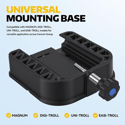 MARINOVA Universal Mounting Base：Compatible with Cannon Composite, Fits Optimum, Magnum, Uni-Troll, Easi-Troll in Kuwait