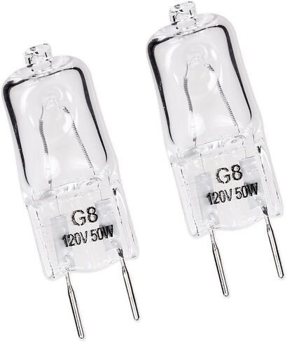 6912A40002J Microwave Lamp Halogen Light Bulb for LMV2031ST Light Bulb | 120V 50W G8 Microwave Oven Lamp Bulb for Kenmore LMV2031ST LMV2031BD 83543 Light Bulb Replace 2025028 AH3610037, 2Pcs ﻿ in Saudi Arabia