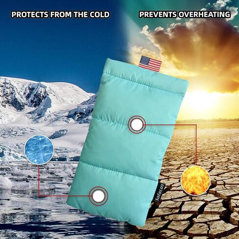 Thermal Phone Case Prevent OVERHEATING in The Sun, Cellphone Pouch for Camping Prevents Freezing, Extends Battery Life, Outdoor Warm Cover Bags for iPhone,Samsung Galaxy Baby Blue in Saudi Arabia