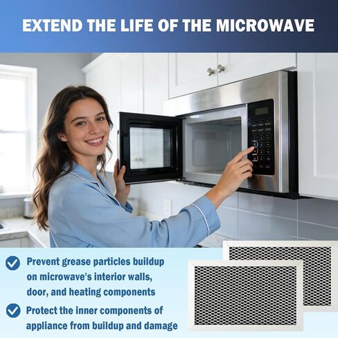 JVM6175SK6SS, JVM6175YK6FS, JVM6175EK6ES Microwave Charcoal Filter for GE | 2 Pack Microwave Charcoal Filter Fit for GE QVM7167RN8SS Replacement Part in Saudi Arabia