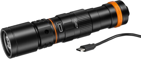 ORCATORCH OcraTorch DC710 USB-C Direct Charging 3000 Lumens Dive Light, Black in Kuwait