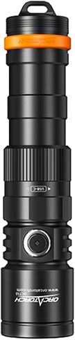 ORCATORCH OcraTorch DC710 USB-C Direct Charging 3000 Lumens Dive Light, Black in Kuwait