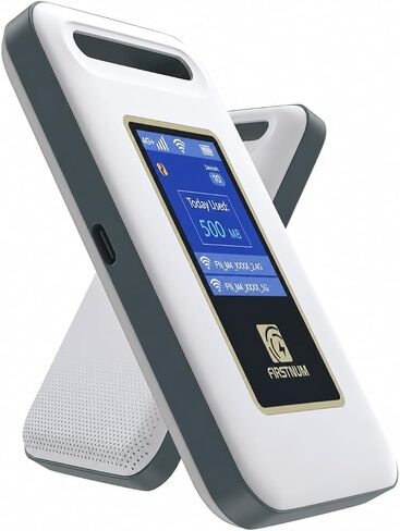 Portable WiFi for Tavel, 4G LTE Hotspot Pocket Device, 10GB Free US Data | No SIM or Contract, Connect 10 Devices, Works for RV & Outdoor Use in Saudi Arabia