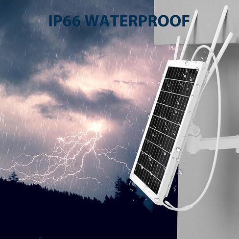 15W Solar Powered 4G LTE Modem Router, Outdoor Solar Powered WiFi Extender Signal Booster with SIM Card Slot, Solar WiFi Repeater for Garden, Farm Ranch Yard, 50M WiFi Range, IP66 Waterproof in Saudi Arabia