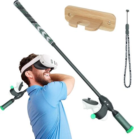 DriVR Ace - Golf Club for Quest - Realistic VR Golf Simulator Handle - Weighted VR Golf Club Grip for Enhanced Play in Saudi Arabia