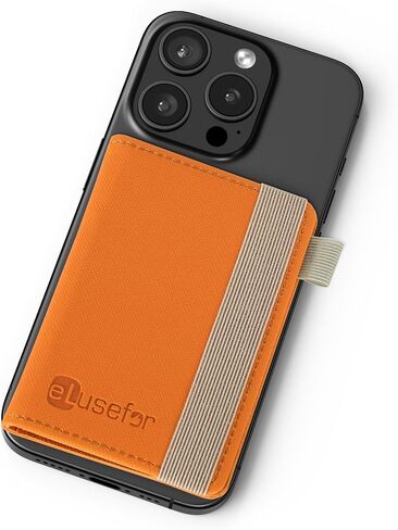 Stick-On Phone Wallet for Back of iPhone or Android Case | 6 Sleeve Credit Card Holder - Pocket for Cards, Money & ID - Built-in Stand - Waterproof Material - Travel, Work & Life-Proof - Blue in Saudi Arabia