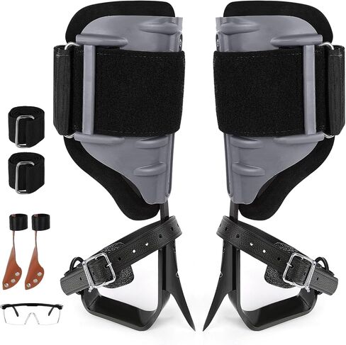Tree Climbing Spikes, Alloy Steel Climbing Spurs, 350lbs Load Capacity, Green, Classic Style, Ideal for Climbers, Fruit Picking & Lumberjack in Saudi Arabia
