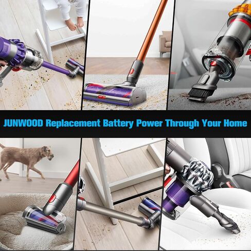 LED Display 10000mAh 21.6V Replacement for Dyson V7 Battery Compatible with SV11 Motorhead Animal Trigger HEPA Car+Boat Absolute Handheld Vacuum Cleaners in Saudi Arabia