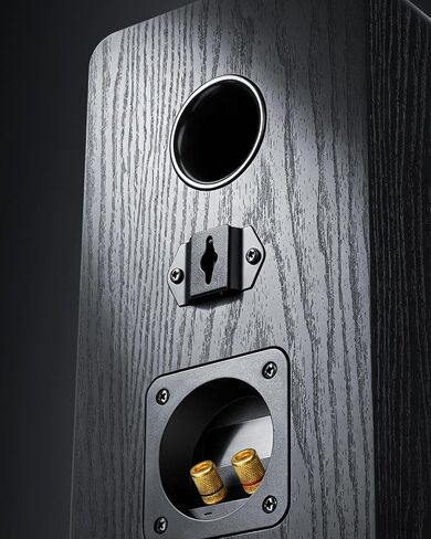 Saiyin 3-Way Passive Bookshelf Speakers 5.25inch Woofer | 50W*2 Power,48Hz Deep Bass,4Ω,HiFi Audio For Home Theater/Turntable/Stereo Receiver,NEEDS AMPLIFIER, Pair in Saudi Arabia