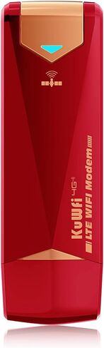 KuWFi 4G LTE USB Modem Dongle with WiFi Hotspot, SIM Card Slot | 4G Modem Wireless Router Unlocked Portable for AT&T in USA/CA/MX in Saudi Arabia