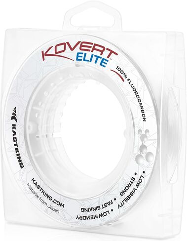 KastKing Kovert 100% Fluorocarbon Fishing Line - Clear Fishing Leader in Kuwait