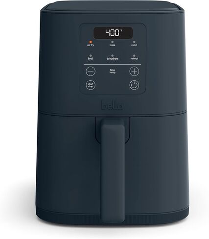bella Fits-anywhere Slim 4qt Air Fryer, Non-Toxic Ceramic Coating, Surf in Kuwait