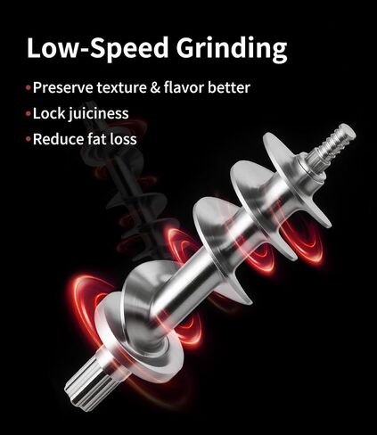 #12 Electric Meat Grinder Heavy Duty 1.3 HP Full Stainless Steel Commercial | Grind Chicken Bones and Frozen Meat, for Gamekeeper & Pet Food, With Sausage Stuffer Tube, Large, Industrial, 950W, Home Use in Saudi Arabia