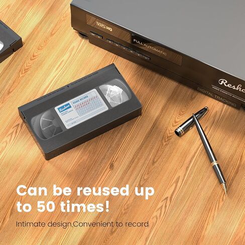 منظف ​​رأس Reshow VCR/منظف رأس VHS - منظف رأس فيديو VHS لمشغلات VHS/VCR بتقنية جافة لا يتطلب سائل in Kuwait