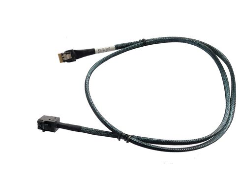 SlimSAS 4X to MiniSAS HD 4X, SFF-8654 38pin to SFF-8643 36pin Cable, 80cm, 24Gbps SAS, 8GT/s PCIe, SAS3.0 Compatible, Server Compatible in Saudi Arabia