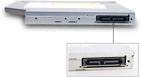 OSGEAR داخلي سميك 12.7 ملم SATA 8X DVDRW CD DVD RW ROM ناسخ كمبيوتر محمول استبدال صينية ماك لمحرك Asus Acer HP Dell Lenovo Samsung Sony in Kuwait