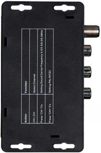 M60 RF Modulator AV to RF Converter USB Powered Wide for frequency 471.25MHz–885.25MHz Supports NTSC TV Formats for Home Entertainment in Saudi Arabia