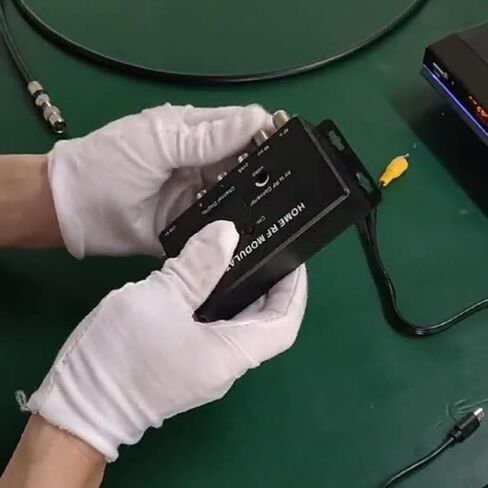 M60 RF Modulator AV to RF Converter USB Powered Wide for frequency 471.25MHz–885.25MHz Supports NTSC TV Formats for Home Entertainment in Saudi Arabia