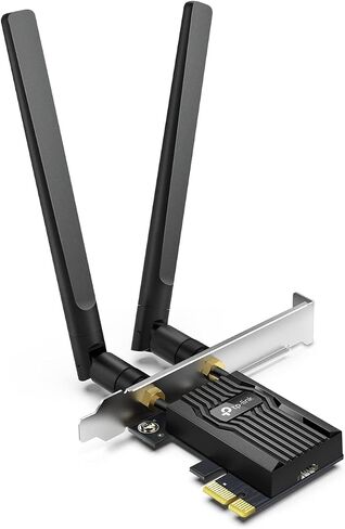 TP-Link WiFi 6 PCIe WiFi Card for Desktop PC- AX3000 Dual Band Network Card | Bluetooth 5.2, WPA3, 2.4/5Ghz, 802.11ax Wireless Adapter, MU-MIMO, Low Latency, Support Win11,10 (64bit) Only - Archer TX55E in Saudi Arabia