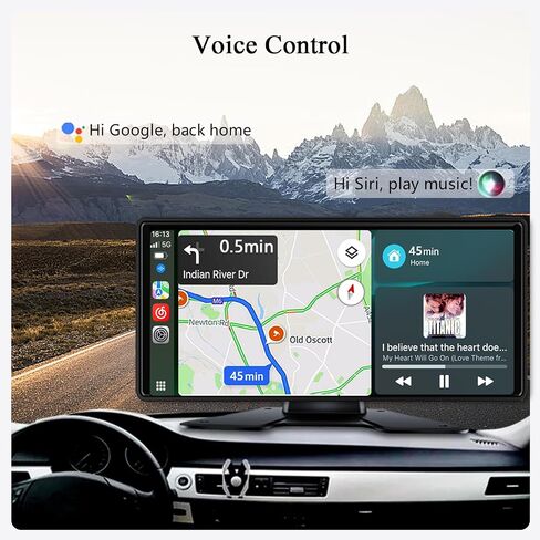 RV Backup Camera with Carplay Android Auto for RV Horse Trailer Semi Box Truck,1080P HD 4 Splits 10.36" Touch Monitor Rear/Side Backup Cameras with Mirror Link FM Waterproof Night Vision DVR Recording in Saudi Arabia