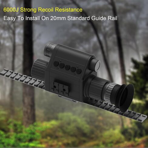 Digital Night Vision Monocular, IR Illuminator 850nm Night Vision Rifle Scope for Night Watching & Observations, 4X Digital Zoom, Save Photos & Videos with 32GB TF Card in Saudi Arabia