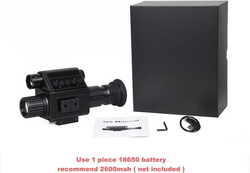 Digital Night Vision Monocular, IR Illuminator 850nm Night Vision Rifle Scope for Night Watching & Observations, 4X Digital Zoom, Save Photos & Videos with 32GB TF Card in Saudi Arabia