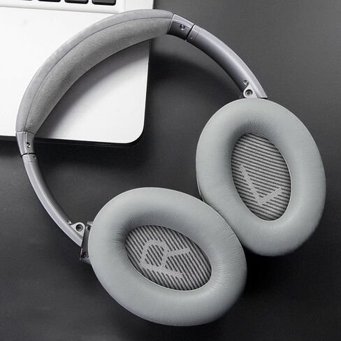 Earpads for Bose QC35 & QC35 ii - Silver | for (QuietComfort35 & Quiet Comfort35 ii) Headphones in Saudi Arabia