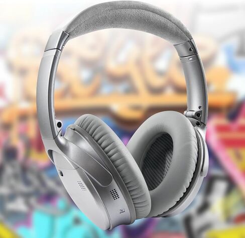 Earpads for Bose QC35 & QC35 ii - Silver | for (QuietComfort35 & Quiet Comfort35 ii) Headphones in Saudi Arabia