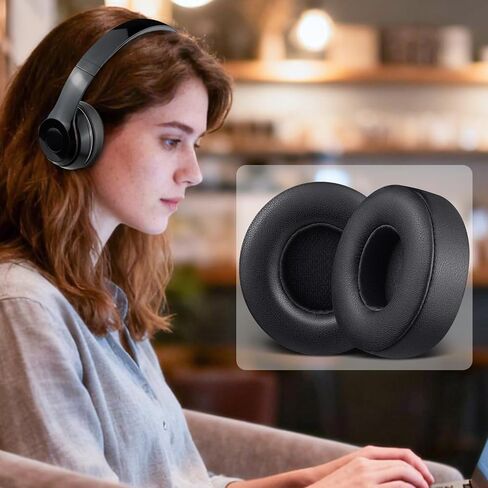 Earpads for Beats Solo 3 & Solo 2 On-Ear Headphones - Black | Do Not Fit Beats (Studio Over-Ear, Solo HD, Solo 4) in Saudi Arabia