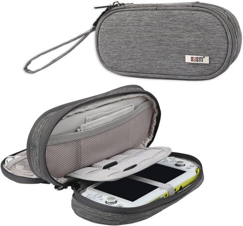BUBM Double Compartment Storage Case Compatible with PS Vita and PSP, Protective Carrying bag, Portable Travel Organizer Case Compatible with PSV and Other Accessories,Gray in Saudi Arabia