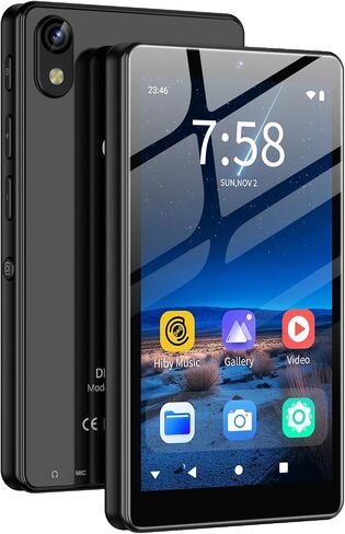 32GB MP3 Player with Bluetooth and WiFi, Oilsky 4.02" HD Music Player with Spotify, Audible, Amazon Music, Deezer, MP3 & MP4 Players Android 13 Touch Screen and Speaker, Up to 1TB in Kuwait