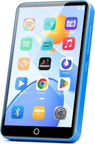 Android 13 MP3 Player with Bluetooth WiFi, MP4 Players with 4" Touchscreen and Speaker, 3GB RAM, Recording and FM Function, Spotify Player with Play Store, Parental Controls (16GB, Black) in Saudi Arabia