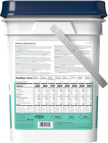 Augason Farms Breakfast and Dinner Variety Pail Emergency Food Supply Everyday in Saudi Arabia
