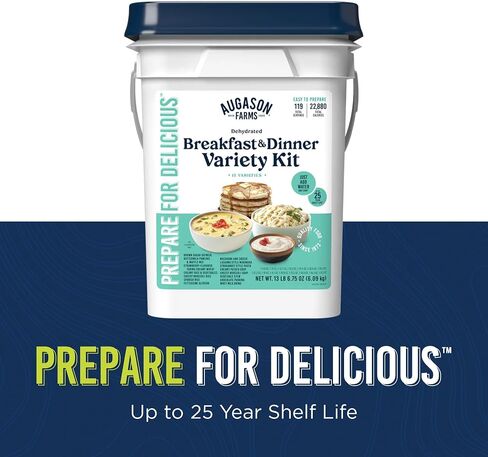 Augason Farms Breakfast and Dinner Variety Pail Emergency Food Supply Everyday in Saudi Arabia