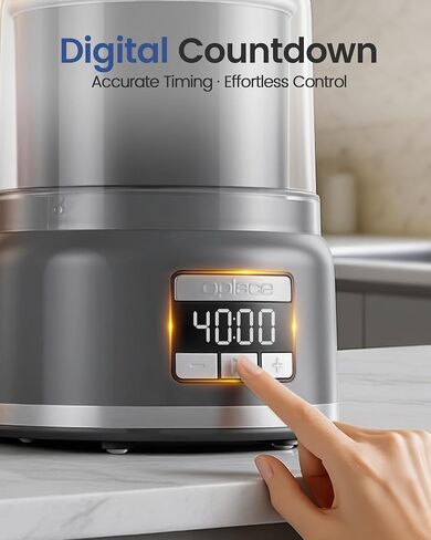 Ice Cream Maker Machine, 2.1 Quart Double Insulated Machine, Soft Serve Ice Cream, Gelato, Sorbet and Frozen Yogurt Maker, Fast Cooling, Visible Feeding Port, Easy 3-Button Control in Saudi Arabia