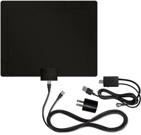 Mohu Leaf 50 Original Paper-Thin Indoor TV Antenna, UHF VHF, 60-Mile Range, Multi-Directional, 4K 8K UHD NEXTGEN TV - w/12 ft. Cable, Jolt Switch in Saudi Arabia