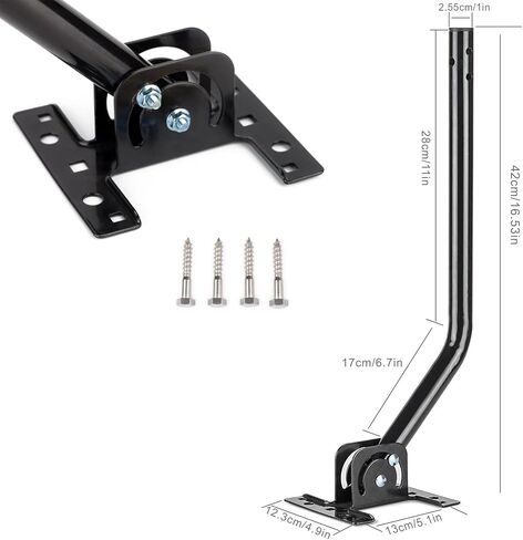 PBD Digital Outdoor TV Antenna, 150 Miles Range, 360° Rotating Directional Motor with Remote Control, Dual TV Support, Mounting Pole, 40FT RG6 Cable, UHF/VHF Reception in Saudi Arabia