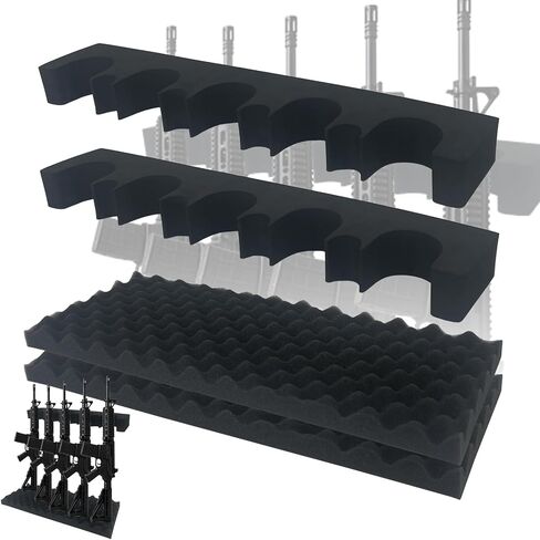 Gun Rack for Safe, 2-Pack Foam Gun Safe Organizer with Magnetic Strip, Gun Safe Accessory for Rifles and Shotguns Organizer,Guns Holder in Guns Cabinet,Gifts for Hunters in Saudi Arabia