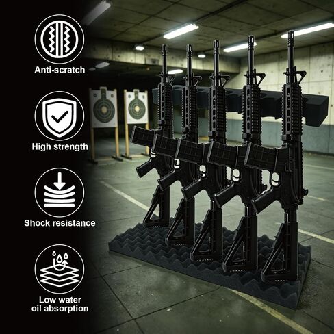 Gun Rack for Safe, 2-Pack Foam Gun Safe Organizer with Magnetic Strip, Gun Safe Accessory for Rifles and Shotguns Organizer,Guns Holder in Guns Cabinet,Gifts for Hunters in Saudi Arabia
