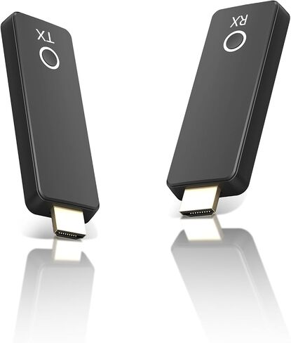 Wireless 4K Ultra HD HDMI Extender, 2.4G+5G Dual Band Plug & Play, No WiFi Needed, 100FT Long Range Low Latency Video Audio Adapter for Laptop, PC, TV, Projector, Home & Office in Saudi Arabia