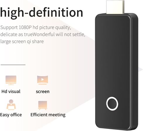 Wireless 4K Ultra HD HDMI Extender, 2.4G+5G Dual Band Plug & Play, No WiFi Needed, 100FT Long Range Low Latency Video Audio Adapter for Laptop, PC, TV, Projector, Home & Office in Saudi Arabia
