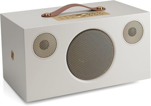 Audio Pro C10 MkII W Classic - WiFi & Bluetooth Multiroom Speaker - Dune | WiFi speaker with AirPlay 2, Chromecast, Spotify Connect, Multiroom audio, and rich high-fidelity sound at home in Saudi Arabia