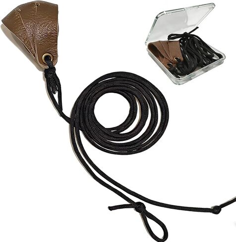 Pan Shepherd Sling for Rock Throwing,Outdoor Survival Skill Tool with 2.4M 9-Core Paracord & Durable Handcraft Leather Pouch David Slingshot for Adults Beginners in Saudi Arabia