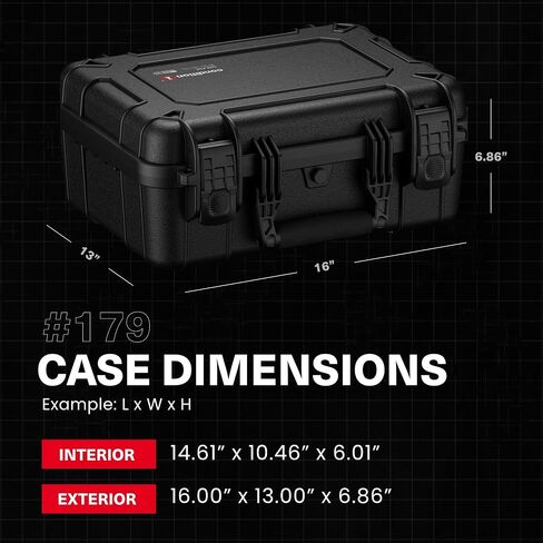 Condition 1 Waterproof Hard Gun Case, Model 179, 4 Pistol Slots 12 Mags, TSA Approved Lockable Firearm Storage Case, IP67 Waterproof, Made in USA | 12 Mags, TSA Approved Lockable Firearm Storage Case, IP67 Waterproof, Made in USA in Saudi Arabia