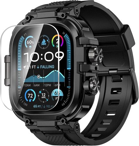Goton Rugged Sport Band with Case for Apple Watch 44mm 45mm 46mm 49mm in Kuwait