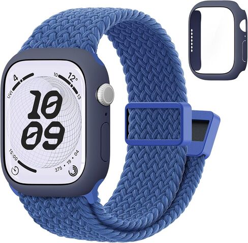 Compatible with Kids Apple Watch Band with Case 38/40/41/42/44/45mm Braided in Kuwait