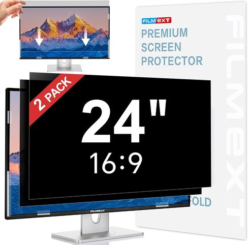 FILMEXT 27 inch Privacy Screen for Monitor, 2-Pack,2022-2026 Release | Compatible with Apple Studio Display 27" Only, Bubble Free Computer Monitor Privacy Screen Shield Anti Blue Light Filter in Saudi Arabia