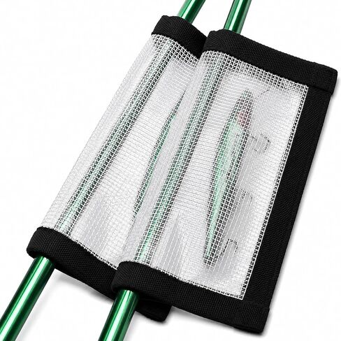 2-8 Pack Fishing Lure Wraps, Resistant Clear PVC Lure Covers for Rod Fabric Hook Protectors in Kuwait