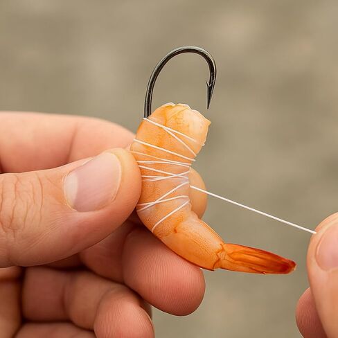 Atlas Mike’s Magic Thread – No-Knot Bait Thread for Tying Roe Sacs, Holding Soft Baits & Securing Chicken Liver or Shrimp – Elastic Fishing Thread with Optional Dispenser in Saudi Arabia